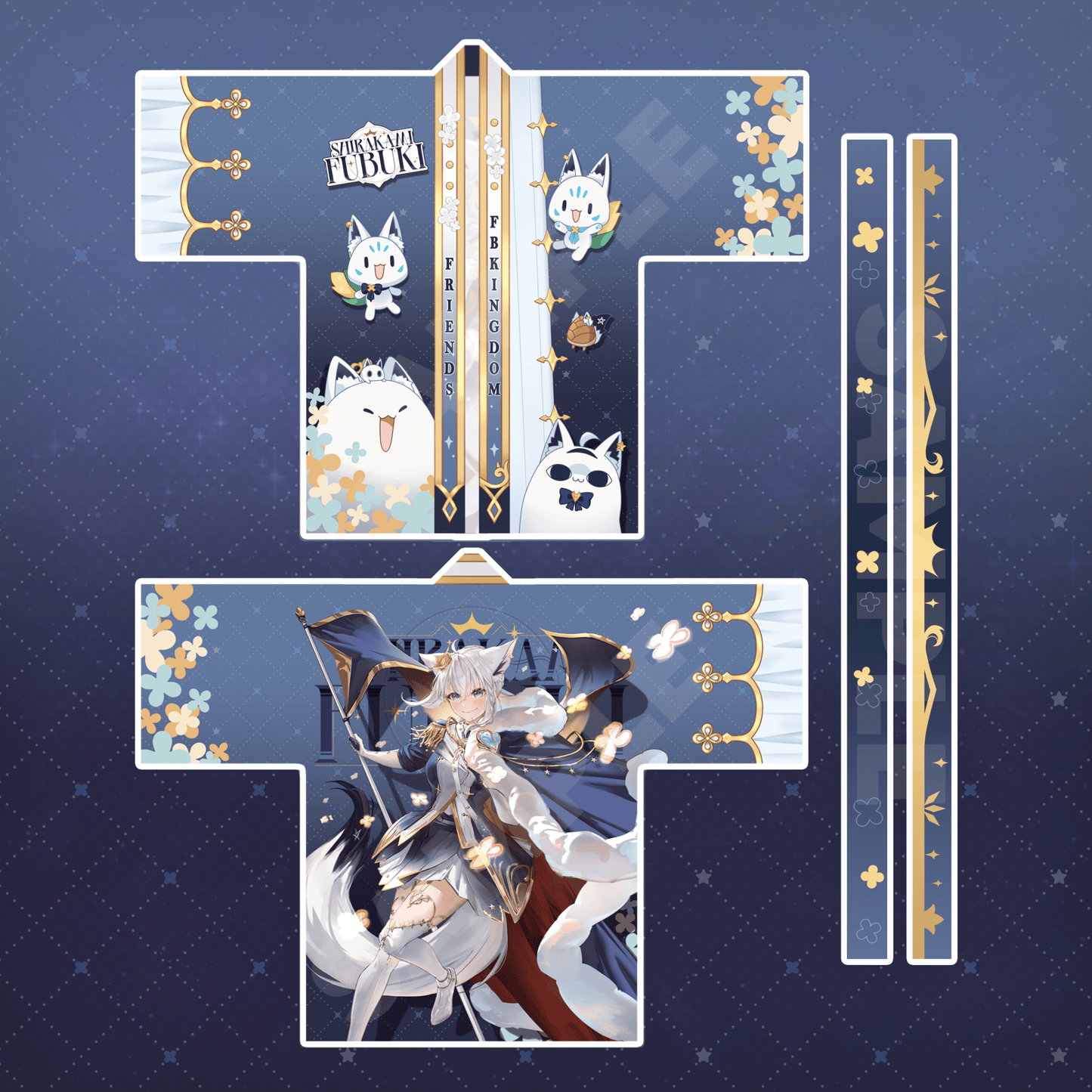 「Pre - Order」 Unofficial Fubuki Fan Happi Coat - Oshi Moshi