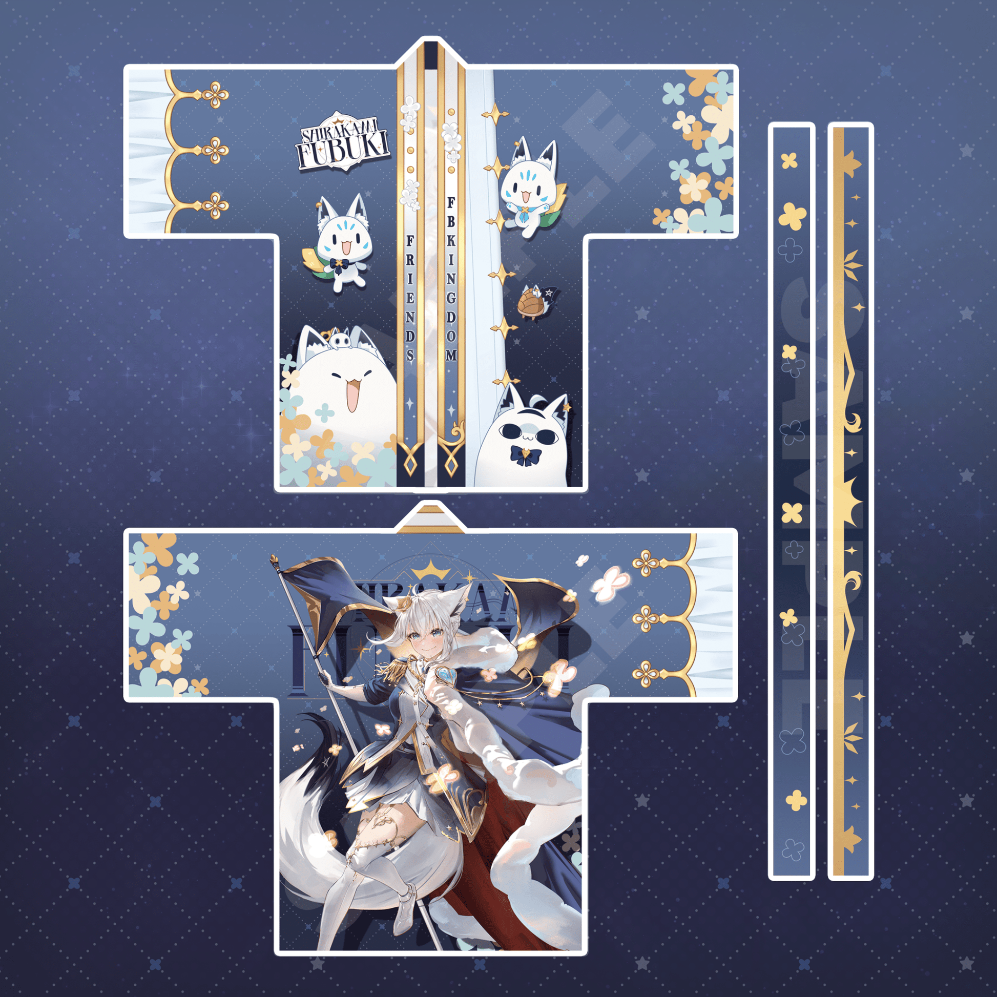 「Pre - Order」 Unofficial Fubuki Fan Happi Coat - Oshi Moshi