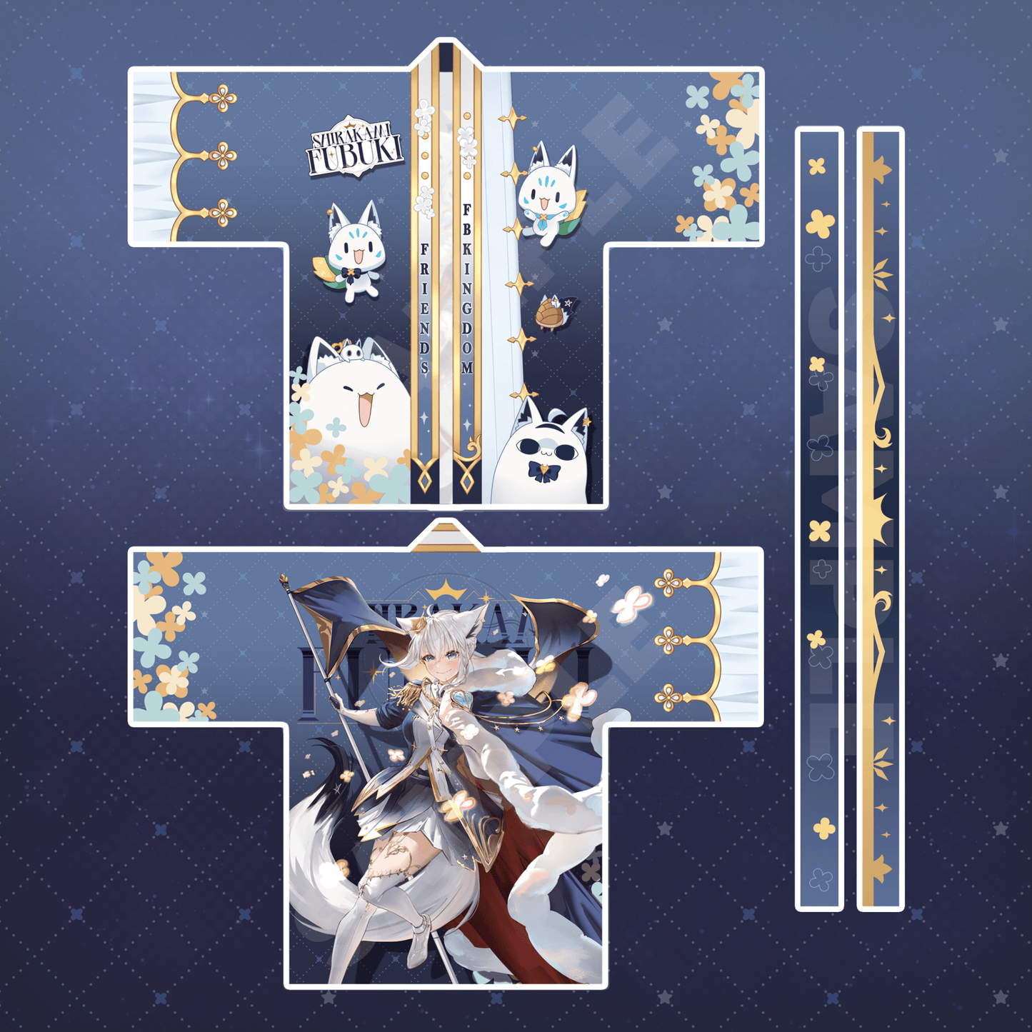 「Pre - Order」 Unofficial Fubuki Fan Happi Coat - Oshi Moshi