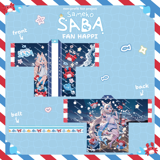 「Pre-Order」Unofficial Saba Fan Happi Coat - Oshi Moshi